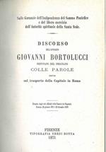 Discorso ... deputato del Frignano colle parole dette sul trasporto della Capitale in Roma