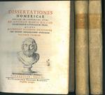 Dissertationes Homericae habitae in Florentino lyceo ab Angelo Maria Riccio... quibus accedunt eiusdem Orationes pro solenni instauratione studiorum