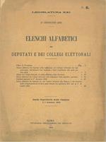 Elenchi alfabetici dei deputati e dei collegi elettorali