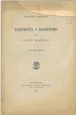 Elettricità e magnetismo nelle acque minerali. Cenni bibliografici