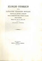 Elogio storico del Cavalier Teodoro Bonati (...) Estratto dagli Atti della Società Italiana delle Scienze