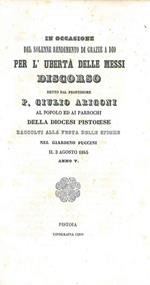 In occasione del solenne rendimento di grazie a Dio per l'ubertà delle messi