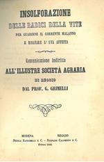 Insolforazione delle radici della vite per guarire li corrente malanno e risanare l'uva affetta