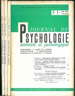 Journal de psychologie normale ed pathologique. 61° année, 1964, annata completa Fondatori: Pierre Janet e Georges Dumas Direttore: I. Meyerson