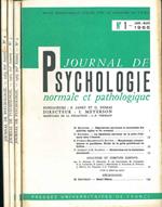 Journal de psychologie normale ed pathologique. 62° année, 1965, annata completa Fondatori: Pierre Janet e Georges Dumas Direttore: I. Meyerson