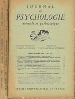 Journal de psychologie normale ed pathologique. Organe officiel de la société de psychologie. XXXVI année, 1939, annata completa Direttori: Pierre Janet e Georges Dumas