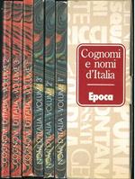 Nomi d'Italia. Cognomi d'Italia. I libri di Epoca