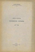 Note di critica. Pintoricchio-Petrarca. Copia autografata