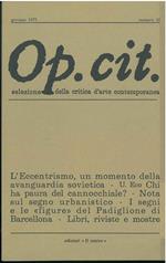 Op. cit. Rivista quadrimestrale di selezione della critica d'arte contemporanea. Gennaio 1975, n. 32