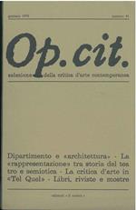 Op. cit. Rivista quadrimestrale di selezione della critica d'arte contemporanea. Gennaio 1978, n. 41