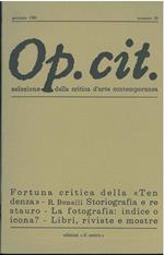 Op. cit. Rivista quadrimestrale di selezione della critica d'arte contemporanea. Gennaio 1981, n. 50