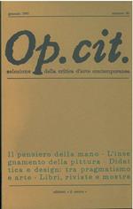 Op. cit. Rivista quadrimestrale di selezione della critica d'arte contemporanea. Gennaio 1991, n. 80