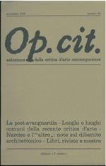 Op. cit. Rivista quadrimestrale di selezione della critica d'arte contemporanea. Settembre 1978, n. 43