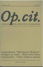 Op. cit. Rivista quadrimestrale di selezione della critica d'arte contemporanea. Settembre 1981, n. 50