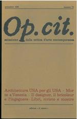 Op. cit. Rivista quadrimestrale di selezione della critica d'arte contemporanea. Settembre 1989, n. 73