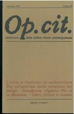 Op. cit. Rivista quadrimestrale di selezione della critica d'arte contemporanea. Settembre 1993, n. 88