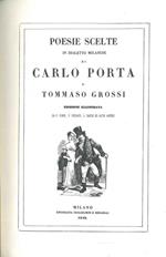 Poesie scelte in dialetto milanese di Carlo Porta e Tommaso Grossi. Edizione illustrata da F. Gonin, P. Riccardi, L. Sacchi ed altri artisti. Milano, Tip. Guglielmini e Redaelli, 1842, ma