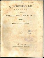 Quaresimale postumo del padre Girolamo Trombelli. Edizione novissima