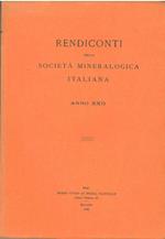 Rendiconti della società mineralogica italiana. Anno XXII