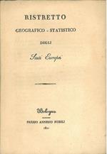 Ristretto geografico-statistico degli stati europei