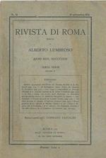 Rivista di Roma diretta da Alberto Lumbroso. Anno XXV, 1921, terza serie, volume II Redattore capo: Corrado Pavolini