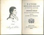 Satire epigrammi epitaffi e poesie latine di Angiolo D'Elci con la vita dell'autore scritta da Gio. Bat. Niccolini