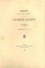 Scritti editi ed inediti di Giuseppe Mazzini. Volume IX: epistolario, (vol. ii)