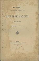 Scritti editi ed inediti di Giuseppe Mazzini. Volume XX: epistolario, (vol. x)