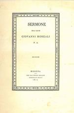 Sermone dell'Abate Giovanni Moreali P. A