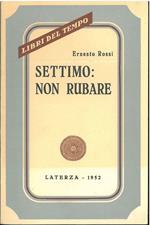 Settimo: non rubare. Seconda edizione accresciuta