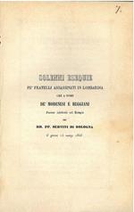 Solenni esequie pe' fratelli assassinati in Lombardia che a nome de' modenesi e reggiani furono celebrate nel tempio dei RR. PP. Serviti di Bologna il giorno 14 marzo 1848