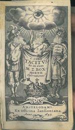 Tacitus, et in eum Marci Zuerii Boxhornii observationes