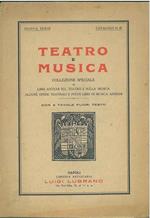 Teatro e musica. catalogo n° 47, marzo 1930