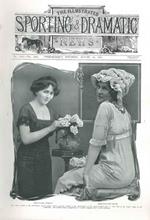 The Illustrated sporting dramatic news. August 12, 1911. Cover Miss Clara Evelyn and Miss Pauline Chase