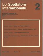 Lo spettatore internazionale. A quarterly journal of the Istituto Affari Internazionali. Volume VII, numero 2, aprile-giugno 1972