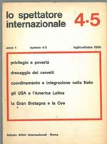 Lo spettatore internazionale. Anno 1, n° 4-5, luglio-ottobre 1966