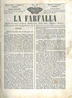 La farfalla. Foglio di amena lettura, bibliografia, belle arti, teatri e varieta. Anno 1845, annata completa