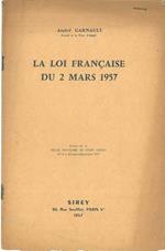 La loi française du 2 mars 1957 Estratto dalla 