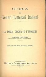 La poesia giocosa e l'umorismo. (Dal secolo XVII ai giorni nostri). Storia dei generi letterari italiani