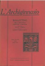 L' Archiginnasio. Bollettino della biblioteca comunale di Bologna fondato da Albano Sorbelli e diretto da Alberto Serra-Zanetti. Anno XLVIII 1953, numero unico, annata completa