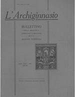 L' Archiginnasio. Bullettino della biblioteca comunale di Bologna. Anno XXIX, 1934, Il solo secondo e terzo volume (luglio-ottobre e novembre-dicembre 1934)