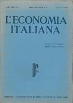 L' economia italiana. Rassegna mensile fascista di politica ed economia corporativa. Anno XXIV, n. 3, marzo 1939 Direttore Luigi Lojacono