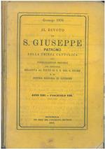 Il divoto di S. Giuseppe patrono della chiesa cattolica. Pubblicazione mensile con appendice relativa al culto di N.S. del S. Cuore e di Nostra Signora di Lourdes. Da gennaio 1876 a dicembre 1877