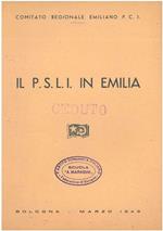 Il PSLI in Emilia. Mozione del Comitato Regionale Emiliano sui compiti del Partito verso il PSLI