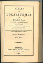 Tables de Logarithmes, par JérÃ´me De La Lande, étendues à sept décimales, par F.C. Marie, précédées de plusieurs tables...par Guillery