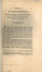 Opuscula Silvestri Gherardi dissertatio de aliquot experimentis recens physicum inventum faradayi spectantibus, ac de praecipuis nonnullis voltianorum profluviorum proprietatibus Estratto da Nova Acta Acad. Instituti Bononiensis