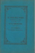 La legge sulla stampa pubblicata in Roma nel 15 marzo 1846 e la circolare 19 aprile emanate in nome del Pontefice Pio Nono dal Cardina Gizzi Segretario di Stato