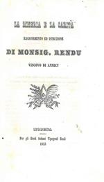 La miseria e la carità. Ragionamento ed istruzione di Monsig. Rendu vescovo di Annecy. Estratto