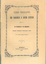 Cenni biografici dei marchesi e duchi estensi signori di Ferrara e Modena