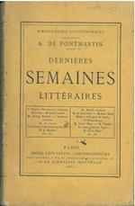 Derniéres semaines littéraires